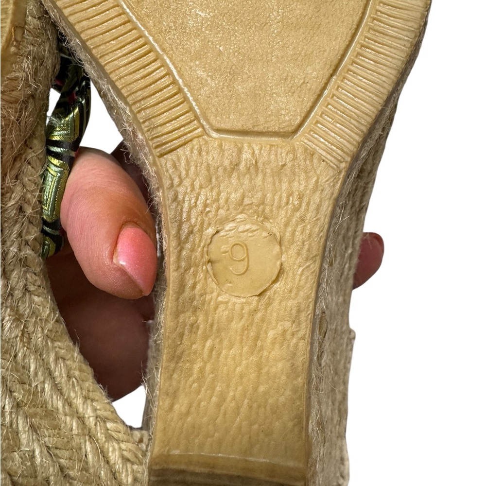 J. Crew Espadrilles with Green and Burgundy Accents - Picture 4 of 10